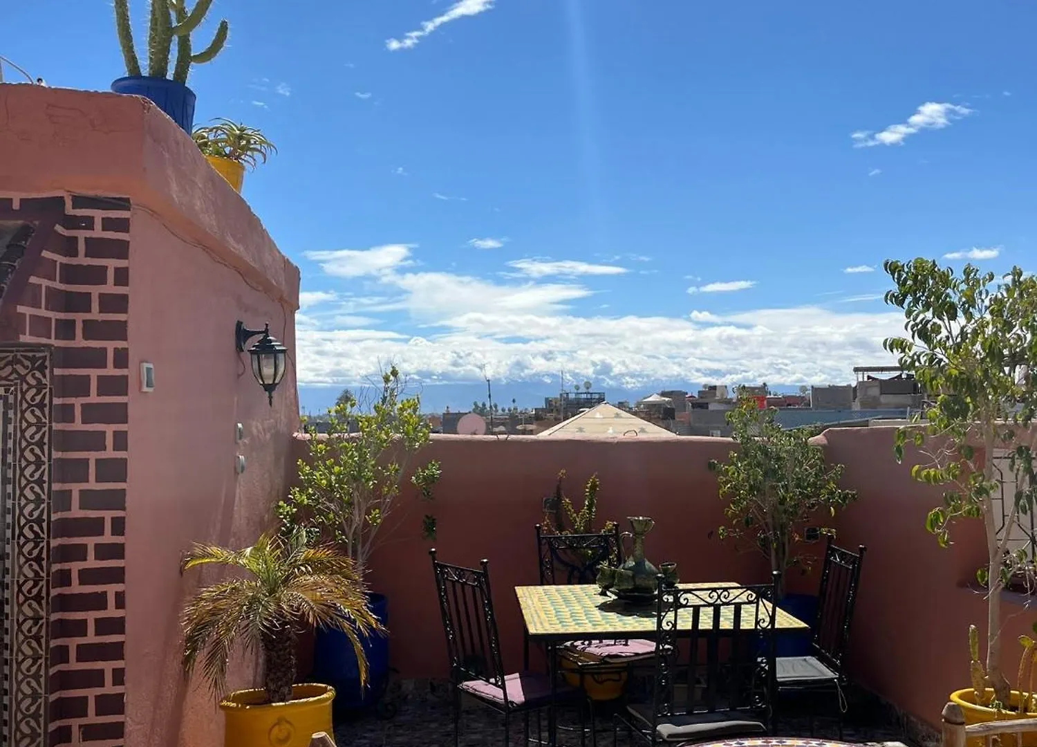 Riad Terrace Room With Atlas View Marraquexe